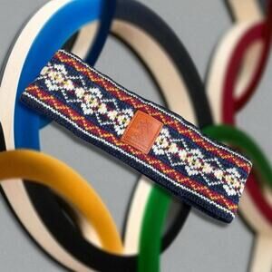 Swix Headband 1994 Lillehammer Winter Olympics 100% Wool Norway Ski Vintage